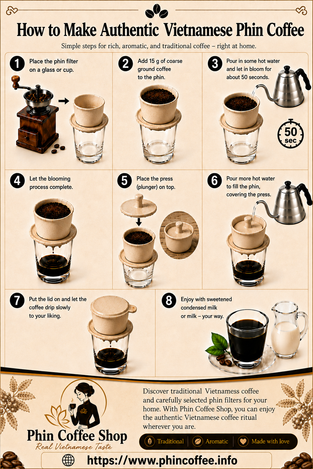 GESCHENKSET- Kaffeebohnen und Phin Set mit Kaffeefilter und passender Tasse aus Keramik in Moosgrün